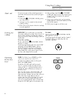 Предварительный просмотр 14 страницы GE 36 ELECTRIC RADIANT COOKTOP ZEU36R Owner'S Manual