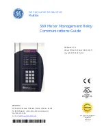 Preview for 1 page of GE 369 Communications Manual