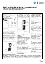 Preview for 1 page of GE 400 Series Installation Instructions