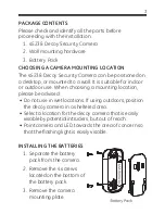 Предварительный просмотр 3 страницы GE 45238 - Jasco Wireless Decoy Security Cam User Manual