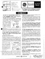 Preview for 1 page of GE 49-6235 Use & Care Manual