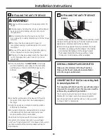 Предварительный просмотр 43 страницы GE 49-85179 Owner'S Manual And Installation Instructions