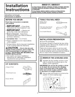 Preview for 1 page of GE 49-90321 Installation Instructions Manual