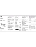 Preview for 1 page of GE 50487 - Ultrasonic Sensor Parking Alert User Manual