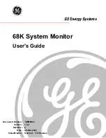 Preview for 1 page of GE 68K System User Manual