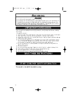 Preview for 2 page of GE 840146500 Owner'S Manual