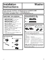 Preview for 19 page of GE 903759 Owner'S Manual & Installation Instructions