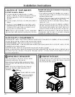 Preview for 20 page of GE 903759 Owner'S Manual & Installation Instructions