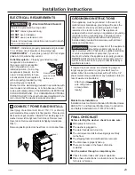 Preview for 23 page of GE 903759 Owner'S Manual & Installation Instructions