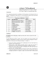 Preview for 1 page of GE A-Series II Panelboard Instructions Manual