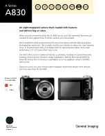 Preview for 6 page of GE A730 Specifications