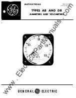 GE AB Series Instructions Manual preview