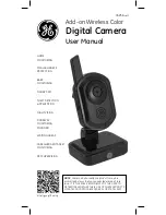 GE Add-on Wireless Color Digital Camera User Manual preview