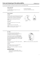 Предварительный просмотр 7 страницы GE ADEH70 Owner'S Manual