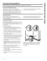 Preview for 5 page of GE ADEW20 Owner'S Manual