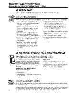 Preview for 2 page of GE Adora 29 Owner'S Manual & Installation Instructions