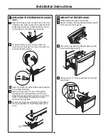 Preview for 29 page of GE Adora 29 Owner'S Manual & Installation Instructions