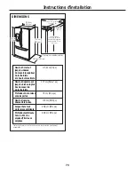 Предварительный просмотр 73 страницы GE Adora 29 Owner'S Manual & Installation Instructions