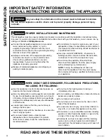 Preview for 4 page of GE Adora DBT655SSNSS Owner'S Manual