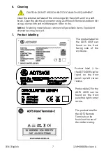 Предварительный просмотр 11 страницы GE ADTS 405F Mk2 Safety And Installation Manual