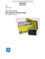 GE ADTS542F User Manual предпросмотр