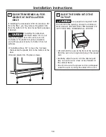 Preview for 13 page of GE Advantium CSB9120 Installation Instructions Manual