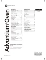 Preview for 1 page of GE Advantium CSB9120 Owner'S Manual