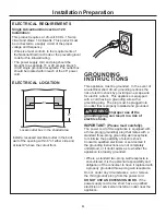 Preview for 4 page of GE Advantium CWB713 Installation Instructions Manual