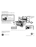 Предварительный просмотр 1 страницы GE Advantium PSA2201R Dimensions