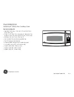 Предварительный просмотр 3 страницы GE Advantium PSA2201R Dimensions