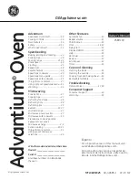 Preview for 1 page of GE Advantium PSB9100 Use And Care Manual