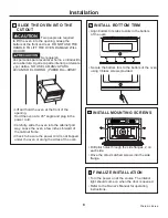 Preview for 8 page of GE Advantium PSB9100BL Installation Instructions Manual