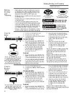 Preview for 24 page of GE Advantium PSB9120BLTS Owner'S Manual