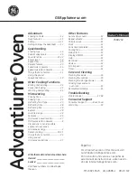 GE Advantium PSB9240 Use And Care Manual preview