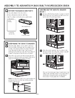 Preview for 14 page of GE Advantium PSB9240DF Installation Instructions Manual