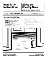 Предварительный просмотр 1 страницы GE Advantium SCA1000 Installation Instructions Manual