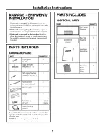 Предварительный просмотр 6 страницы GE Advantium SCA1000 Installation Instructions Manual