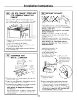 Предварительный просмотр 13 страницы GE Advantium SCA1000 Installation Instructions Manual