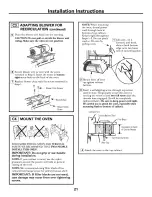 Предварительный просмотр 21 страницы GE Advantium SCA1000 Installation Instructions Manual