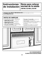 Предварительный просмотр 25 страницы GE Advantium SCA1000 Installation Instructions Manual