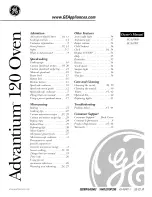 Preview for 1 page of GE Advantium SCA1000 Owner'S Manual