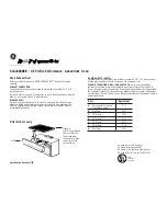 Предварительный просмотр 2 страницы GE Advantium SCA2000BCC Dimension Manual