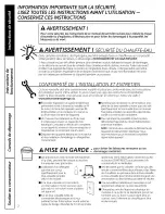 Предварительный просмотр 18 страницы GE ADW1100 User Manual