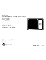 Preview for 2 page of GE AE0CD10AM Dimensions And Installation Information