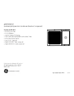 Preview for 2 page of GE AE0CD20DM Dimensions And Installation Information