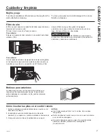 Preview for 25 page of GE AEC08 Owner'S Manual