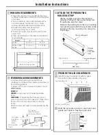 Preview for 9 page of GE AED05 Series Owner'S Manual And Installation Instructions