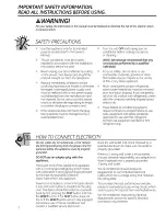 Preview for 2 page of GE AEE08
AEE12 Owner'S Manual And Installation Instructions