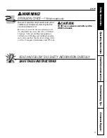 Preview for 3 page of GE AEE08AK Owner'S Manual And Installation Instructions