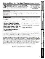 Preview for 17 page of GE AEE08AT Owner'S Manual And Installation Instructions